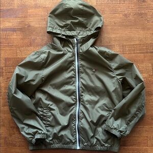 Tommy Hilfiger windbreaker women’s hunter Green light jacket size medium​​​